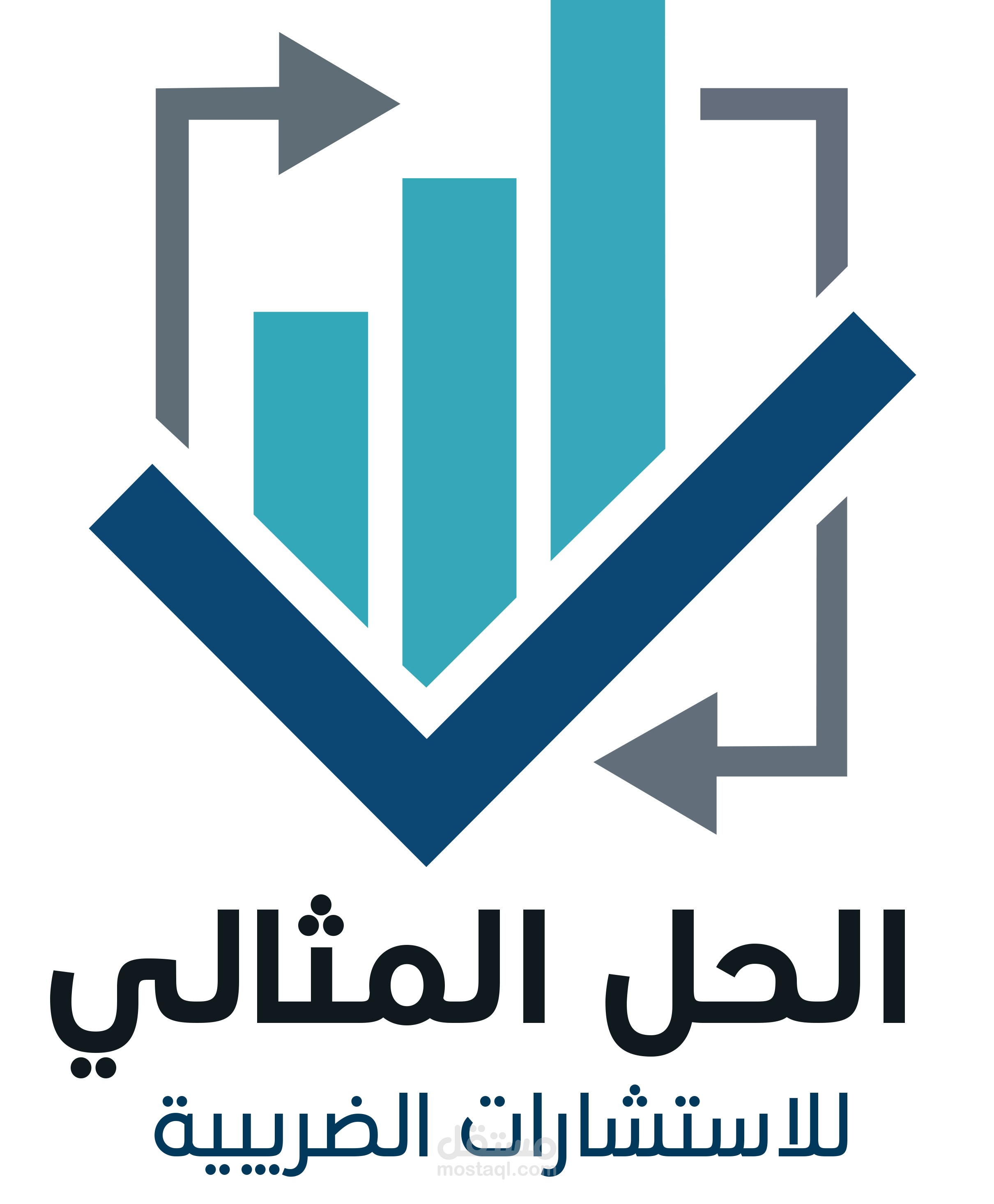 تصميم هوية ومنشورات سوشيال ميديا لشركة "الحل المثالي"