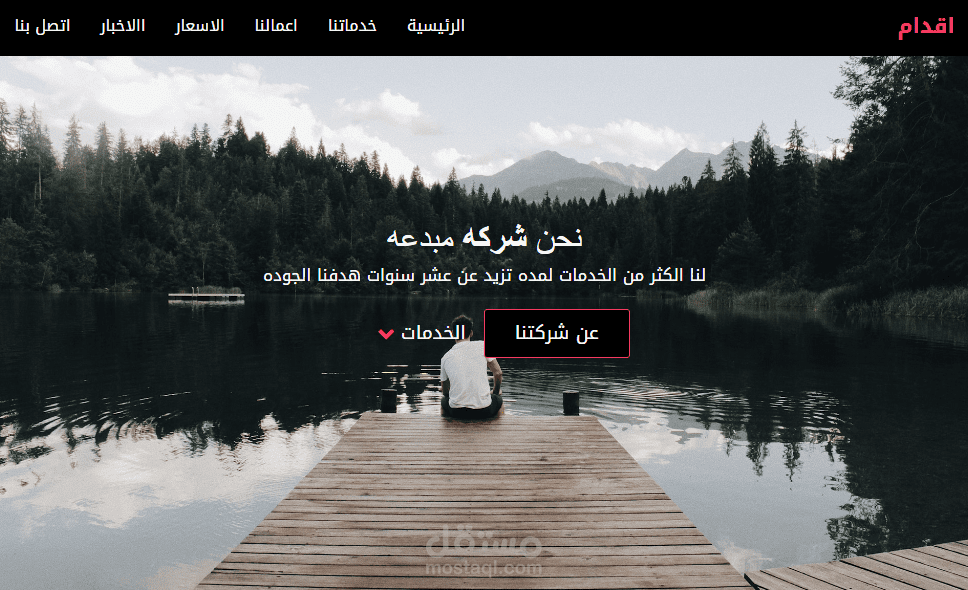 تصميم وبرمجة صفحة هبوط Landing Page مع لوحة تحكم