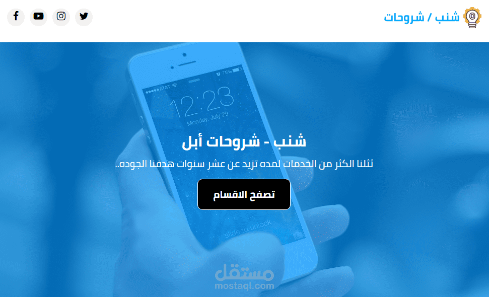 تصميم وبرمجة صفحة هبوط Landing Page مع لوحة تحكم