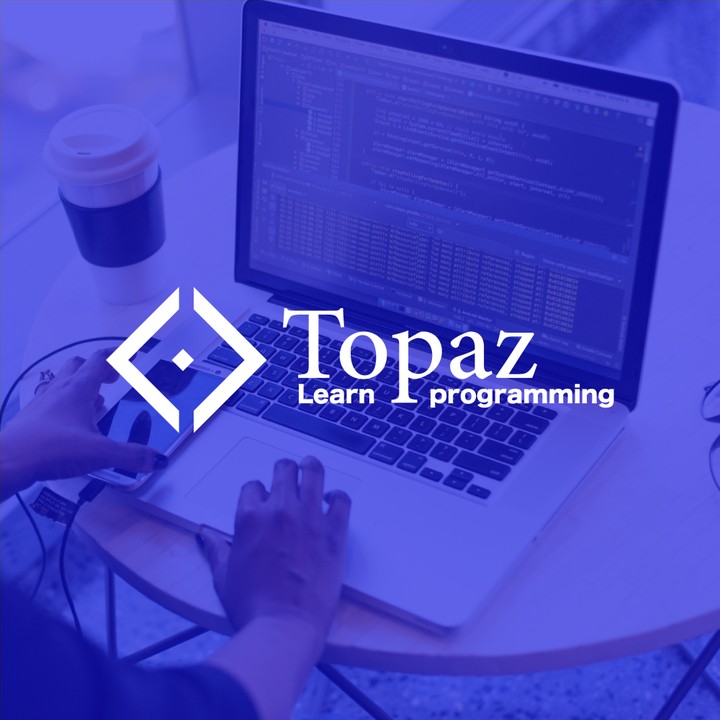 شعار لشركة Topaz لتعليم البرمجة