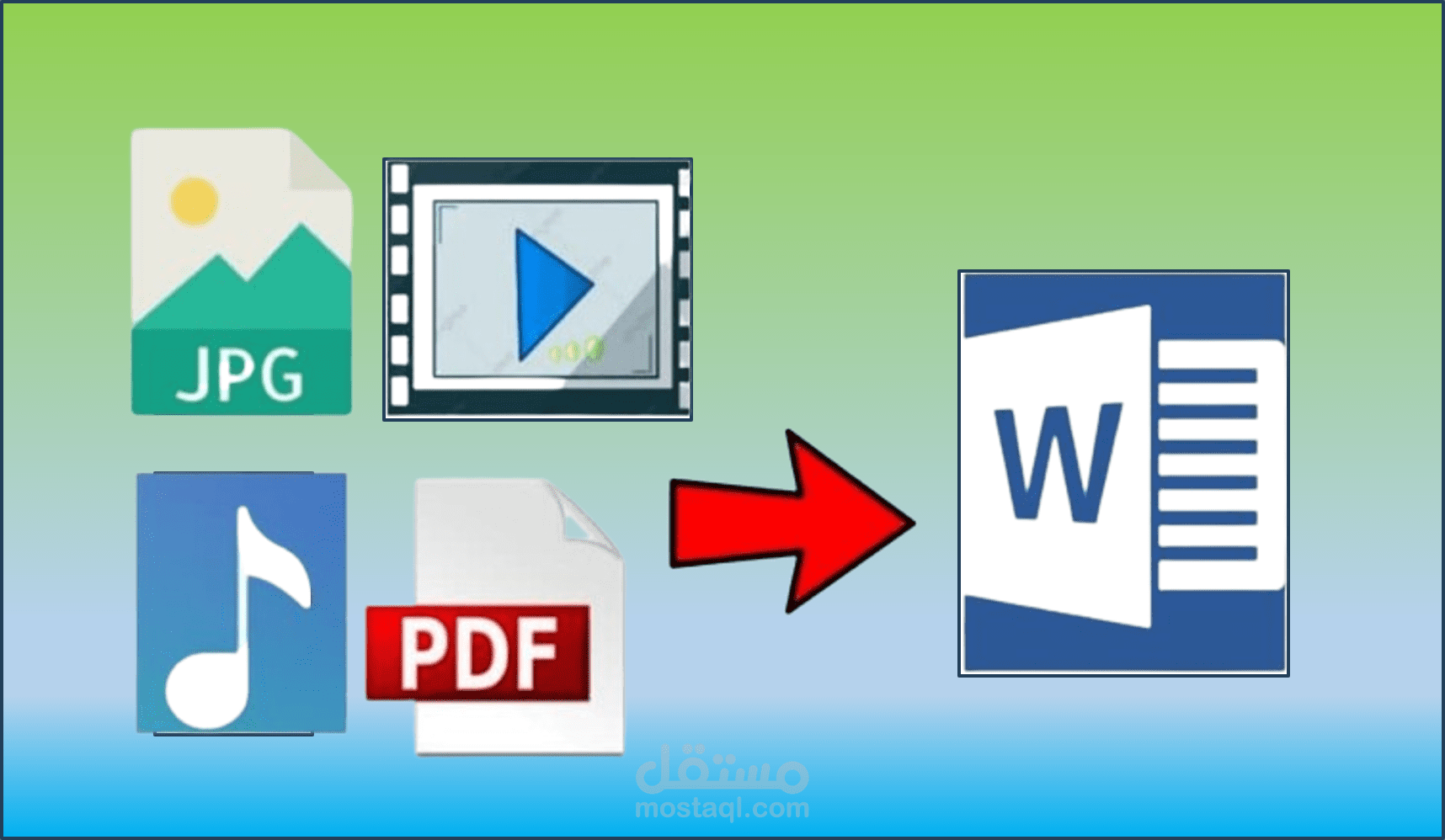 تفريغ اي ملفات صوتية أو فيديو او pdf الى ملف وورد والعكس