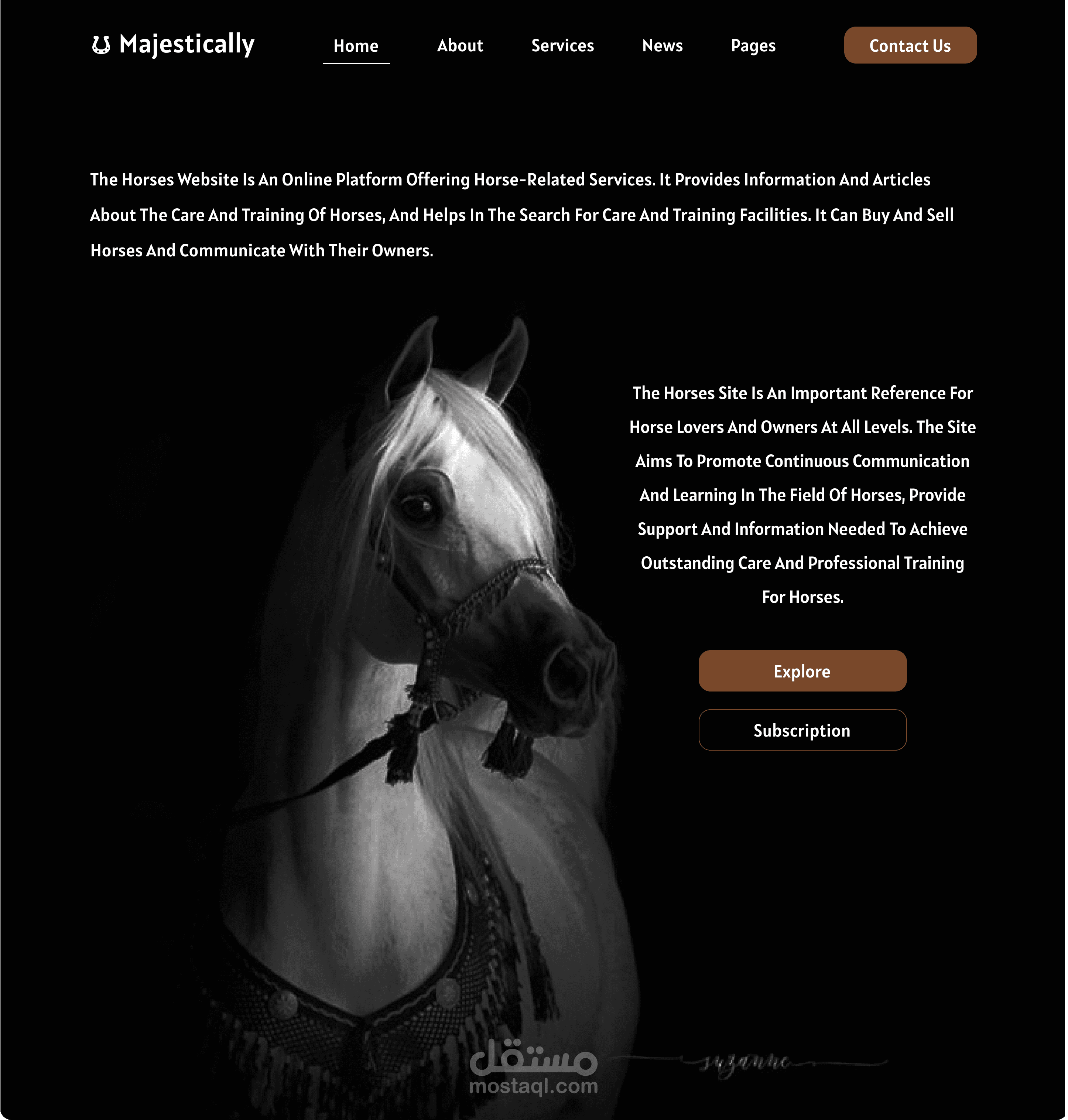 "Majestically  تجربة ذكية لإدارة الخيول باحتراف"