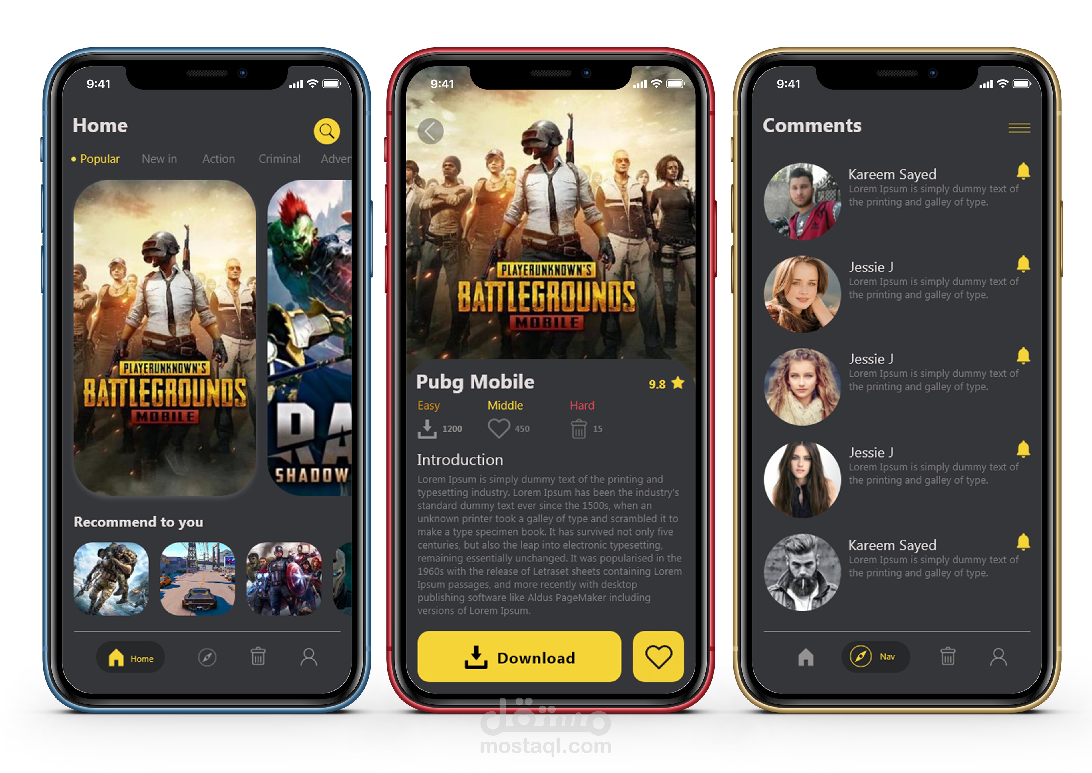 Gaming Mobile Application 