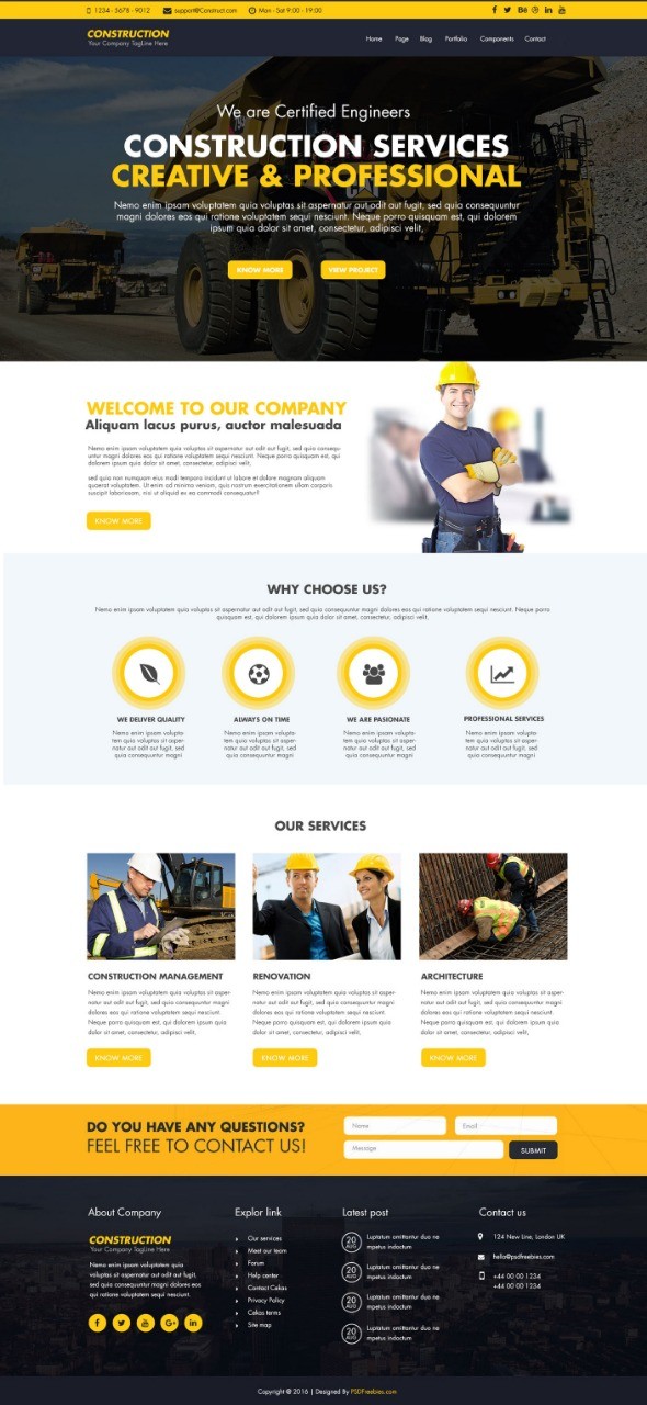 Construction Website