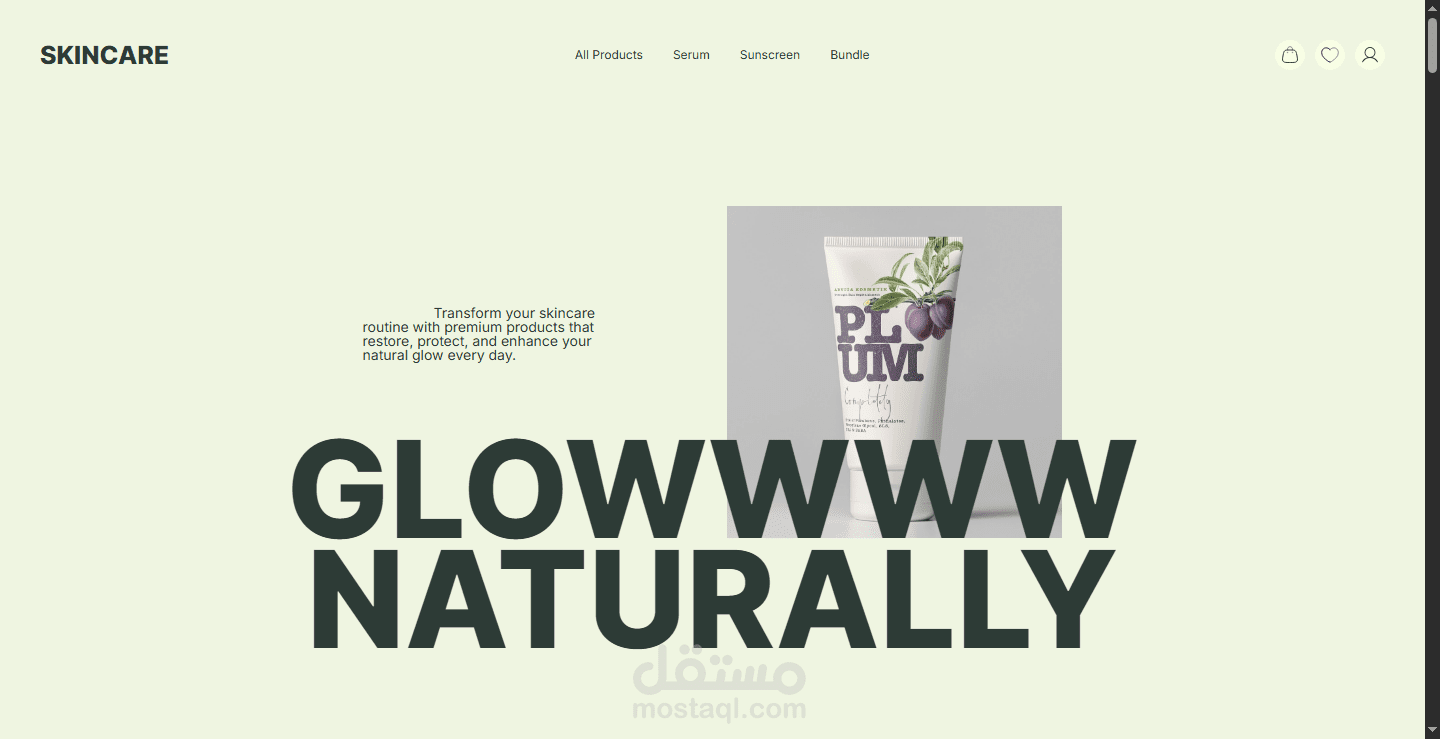 Skin Care Landing Page