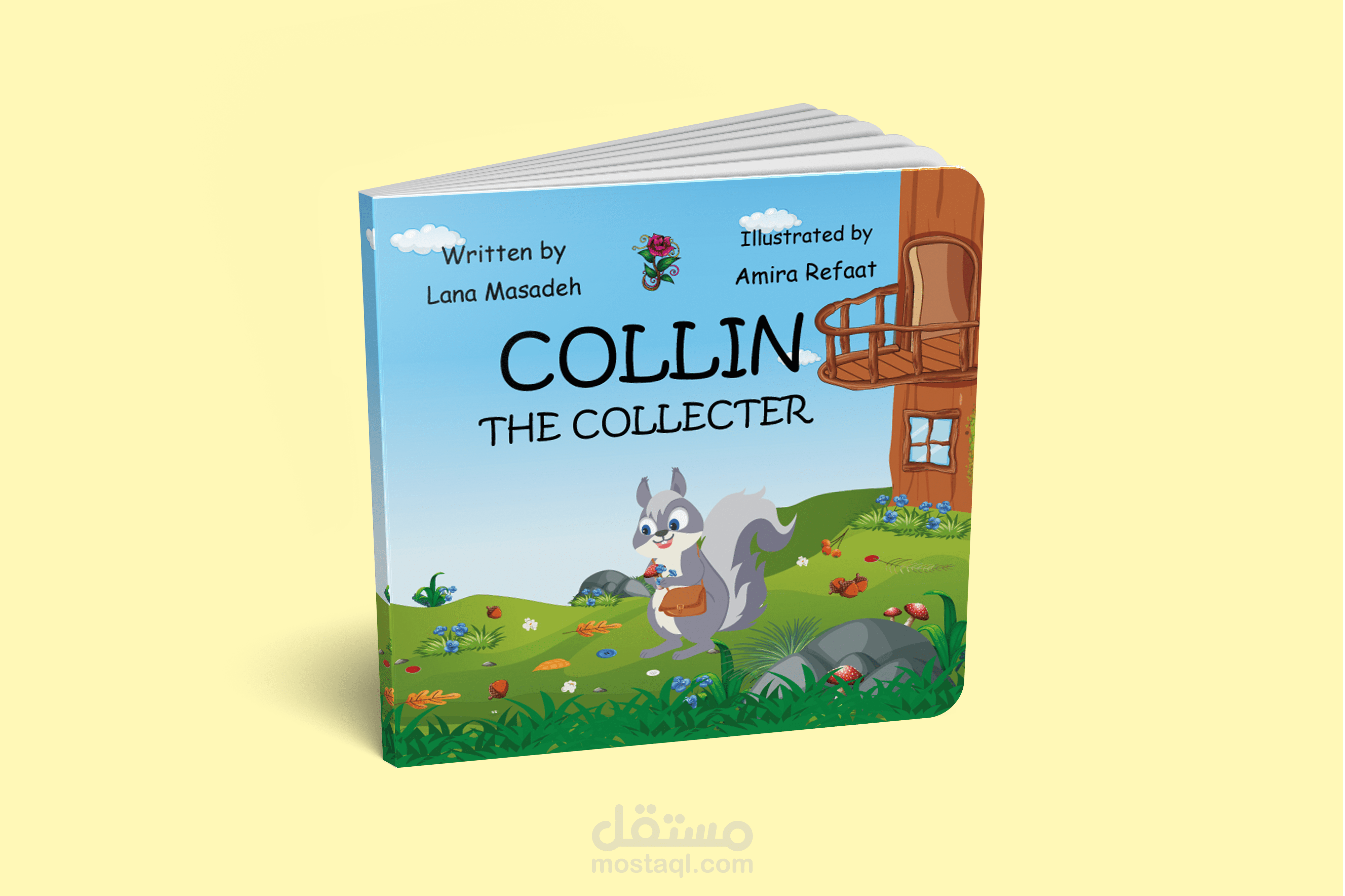 تصميم رسومات قصة للاطفال Collin the collector