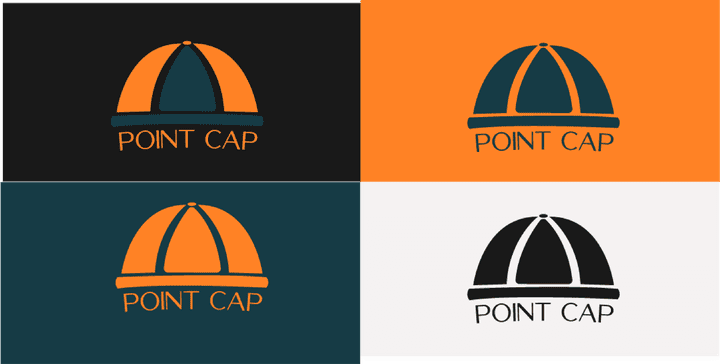 تصميم شعار وهوية بصرية لpoint cap