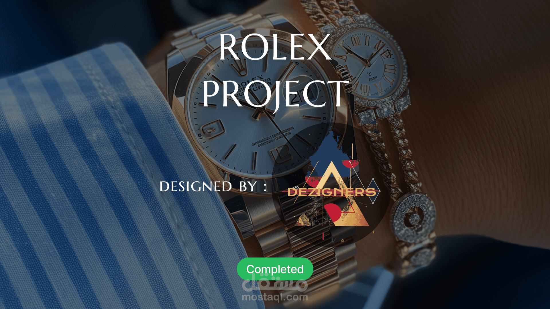 تصميم UI وتطوير موقع محاكي للعلامة التجارية Rolex