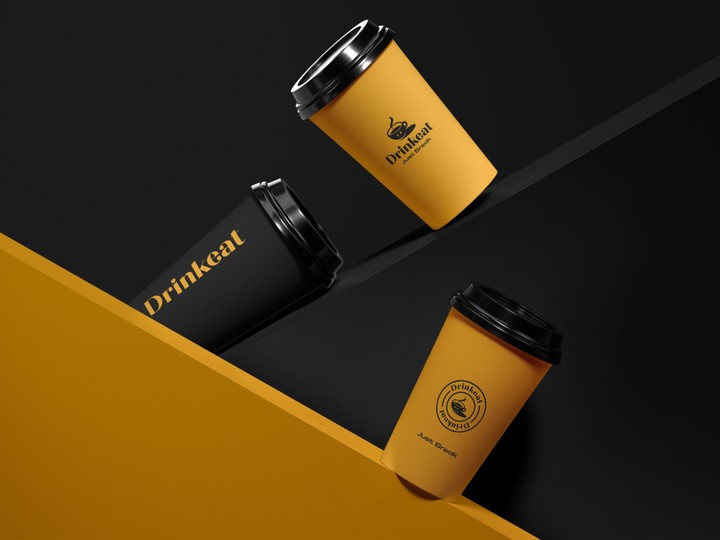 Drinleat cafe branding