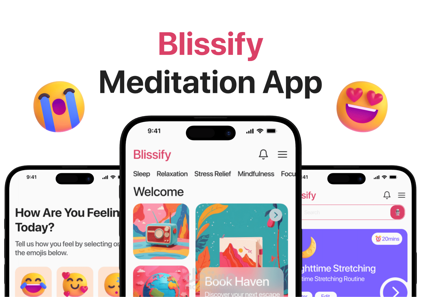 Blissify meditation app case study