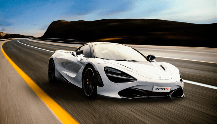 تصميم صورة مصغره لإعلان سيارات | McLaren 720S