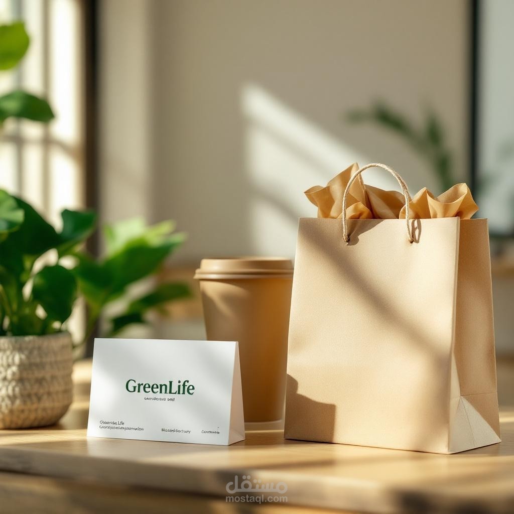 تصميم شعار وهوية على كارت شخصي – GreenLife