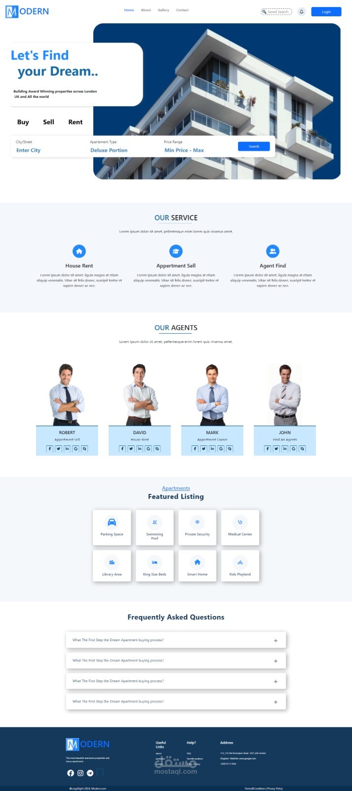 Graduation Project (Renting houses Website)
