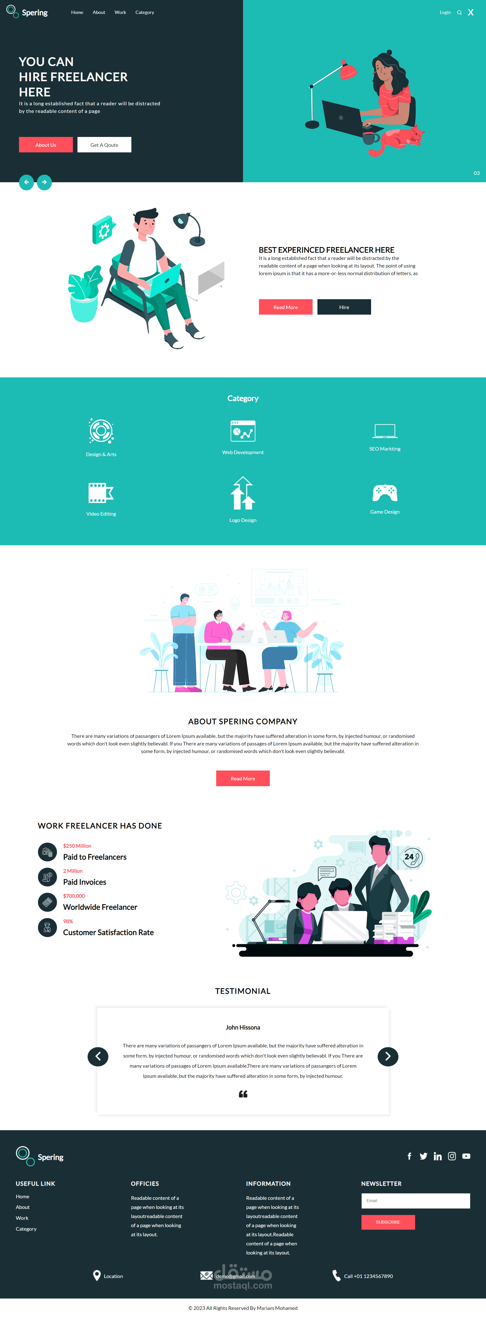 HTML and CSS Landing Page