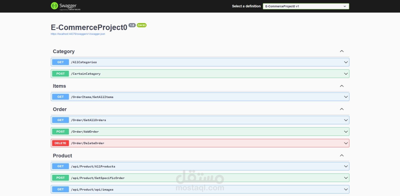 API For Ecommerce System