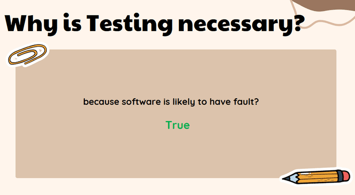 Presentation on Testing