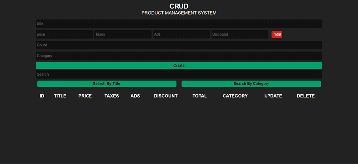 CRUDS SYSTEM