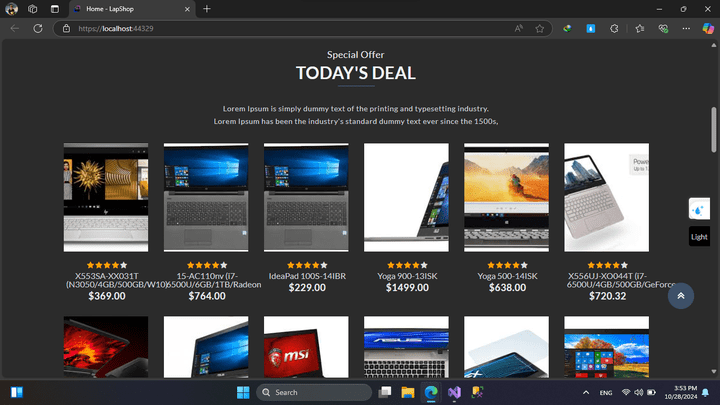 a website laptops