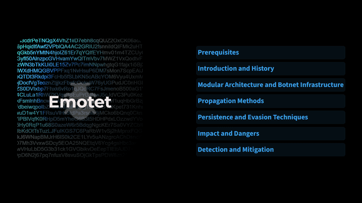 موقع يشرح لemotet malware