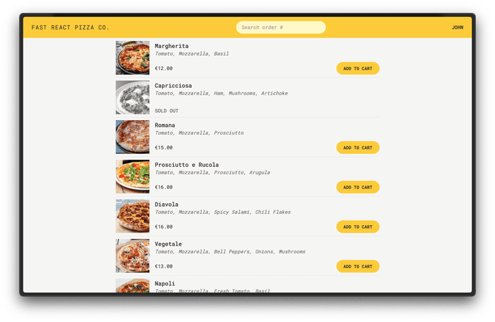 Fast pizza app - food ordering app