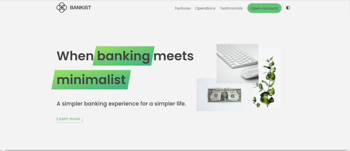 Bankist website