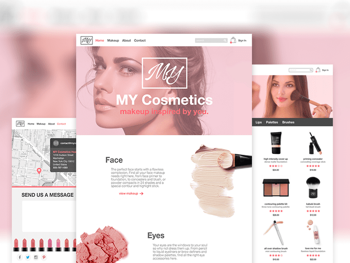 cosmetics website