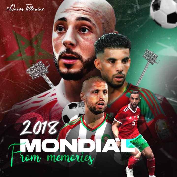 قمت بتصميم بوستر رياضي لمنتخب المغرب