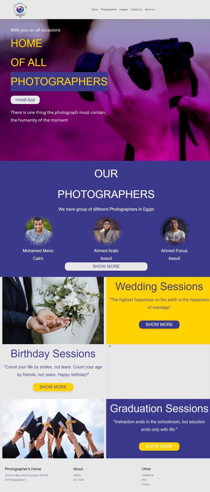photographers website