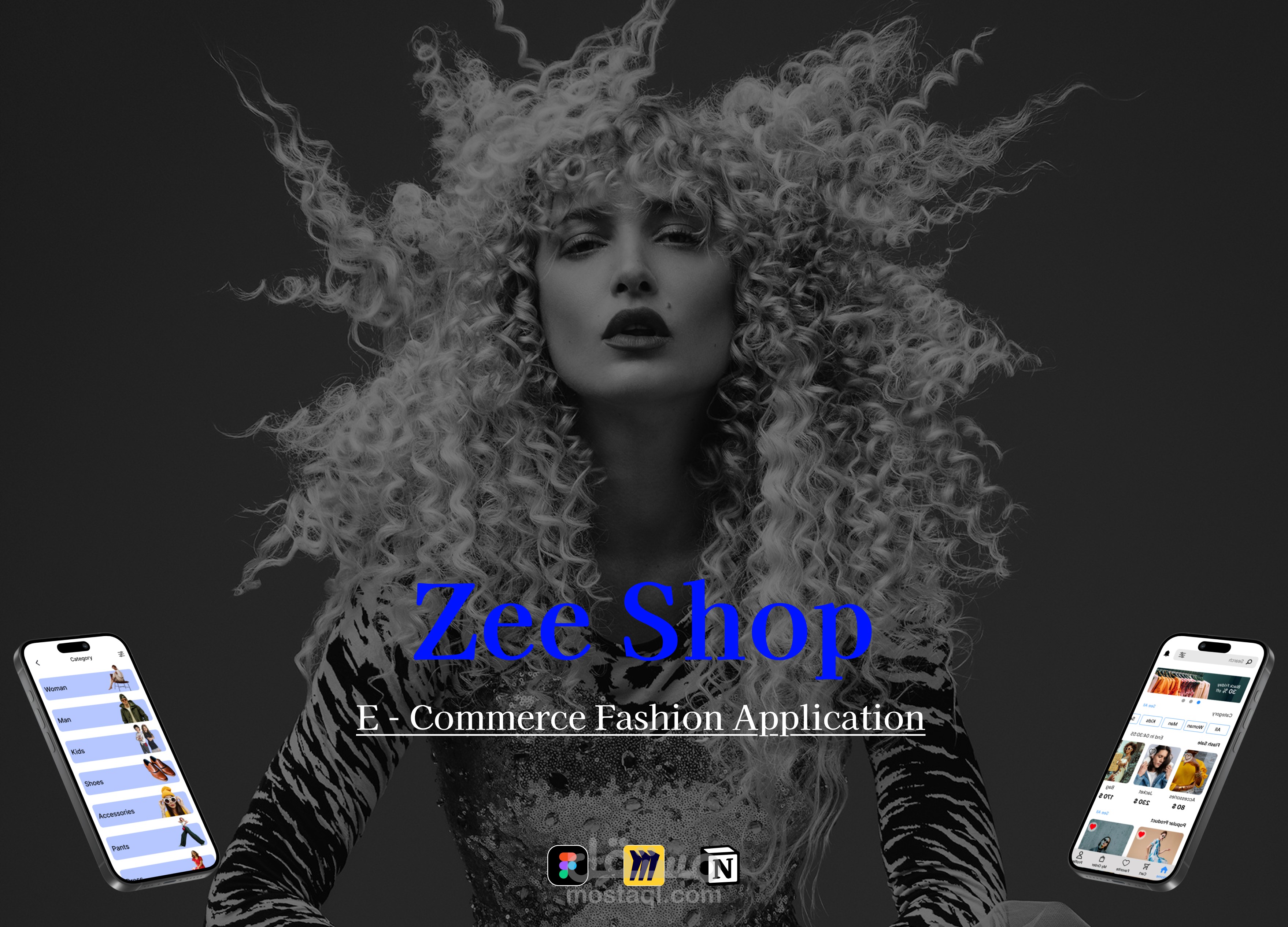 تصميم UI/UX - تطبيق لبيع الملابس أونلاين - Zee Shop