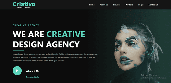 creative website