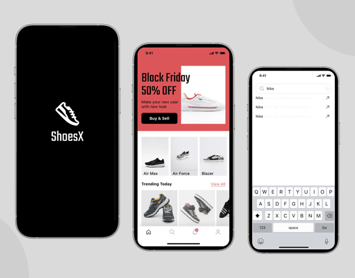 E-Commerce App (ShoesX)