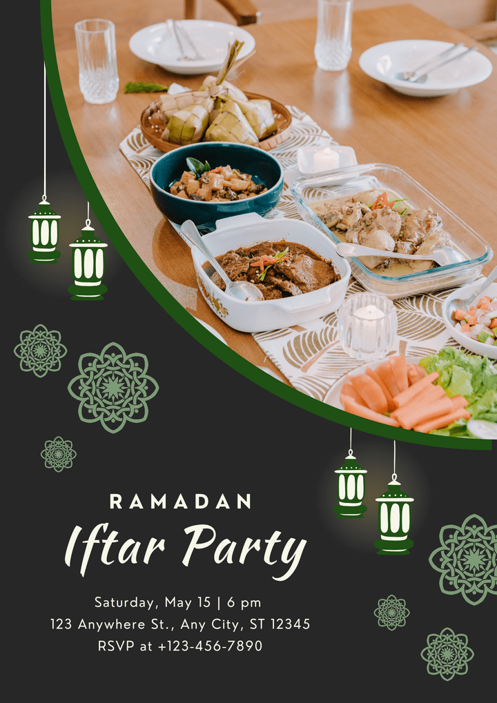 Brochure design for an iftar party