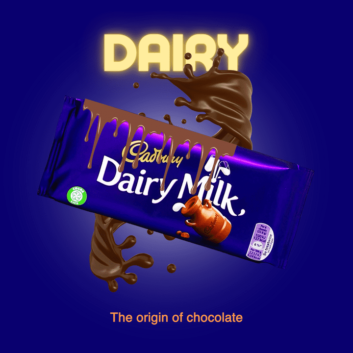 اعادة تصميم شيكولاته dairy بشكل احترافي