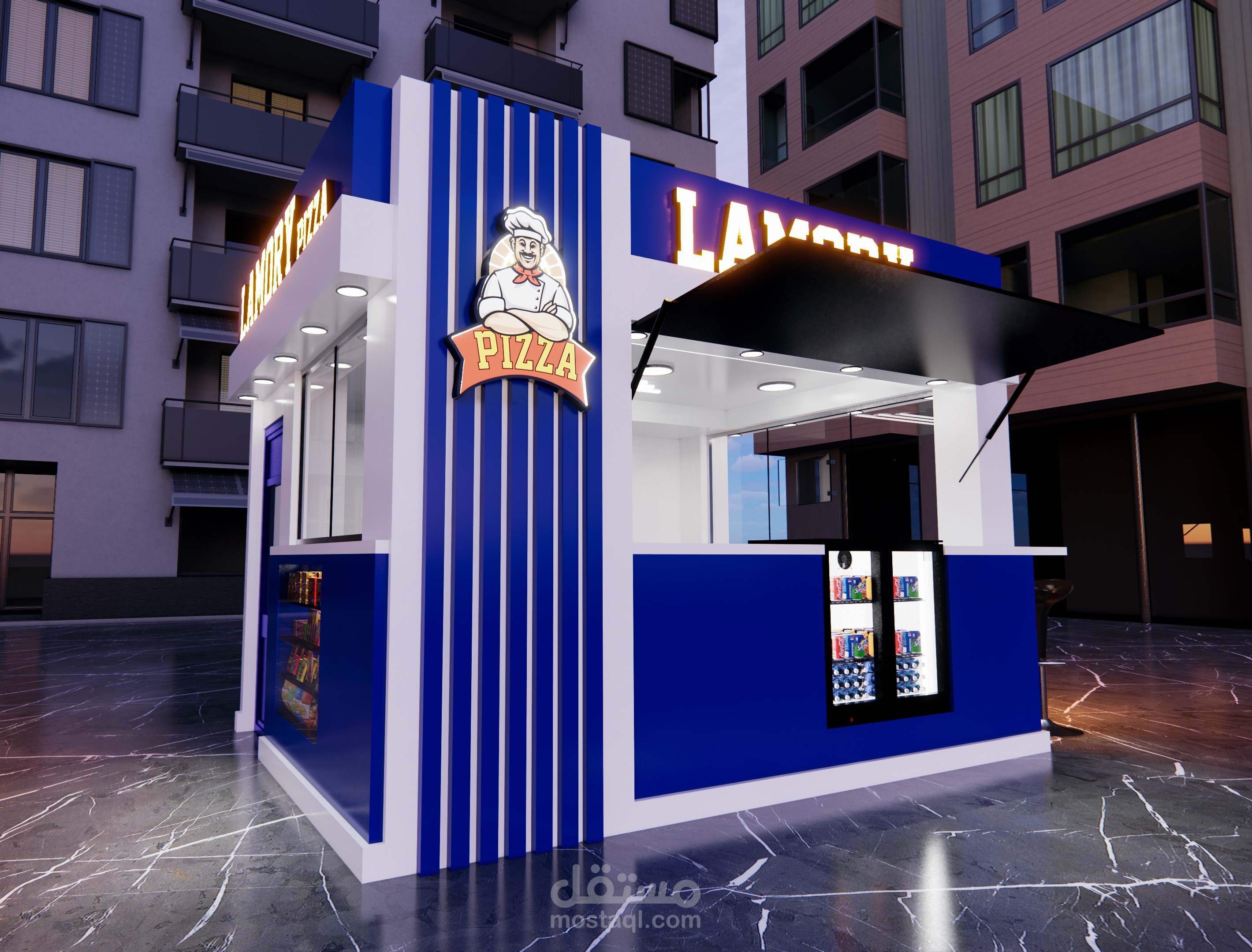 تصميم اكشاك كلادينج 3D