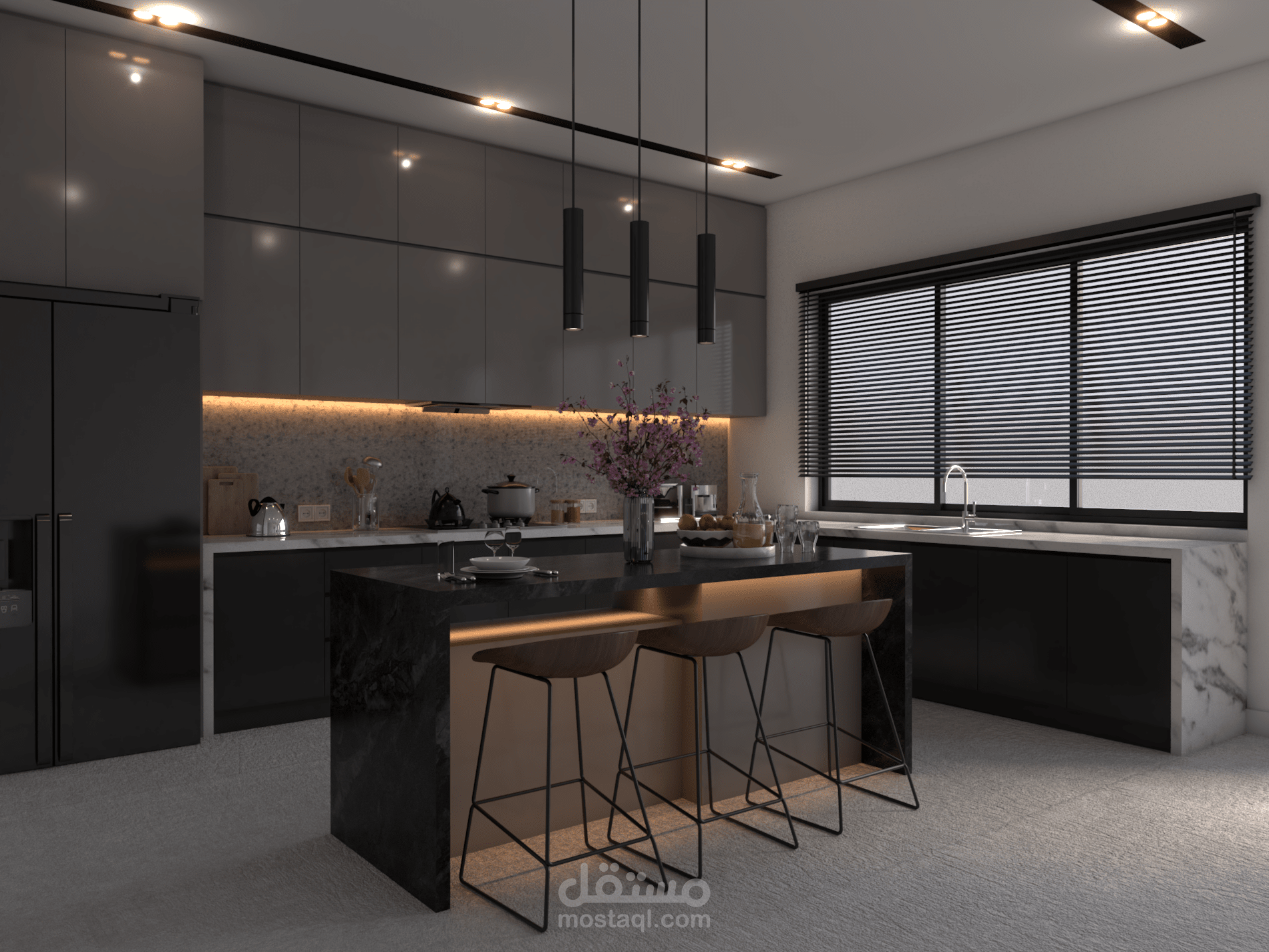Kitchen design- تصميم مطبخ
