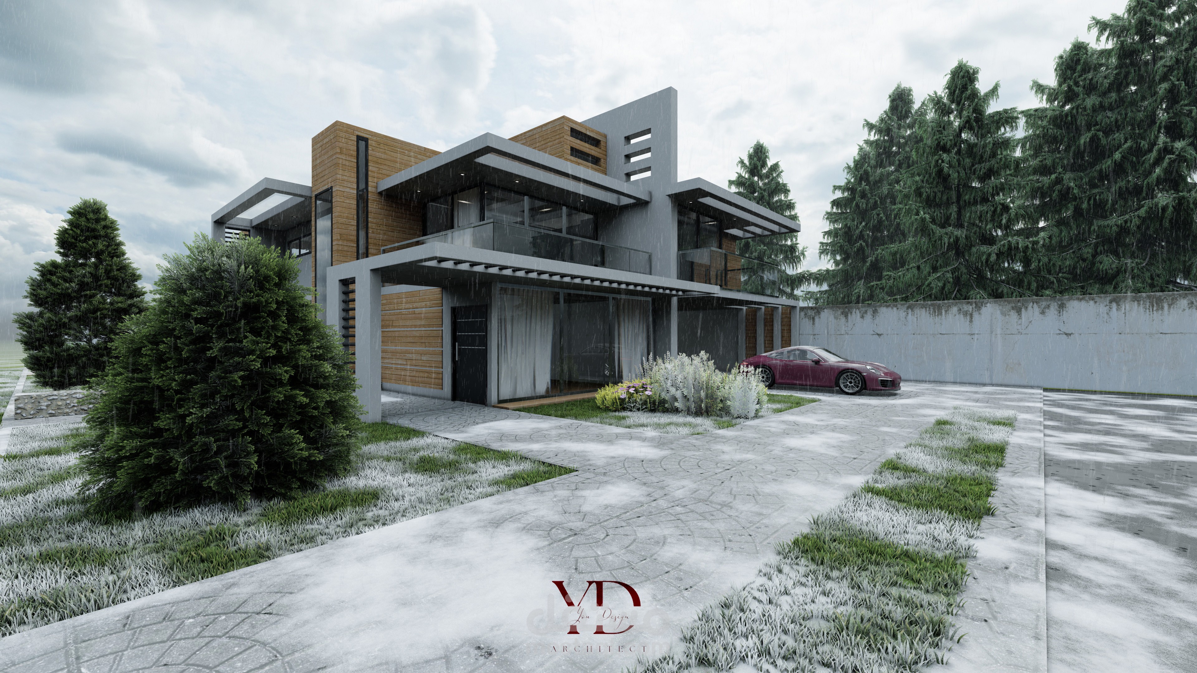 Modern villa- تصميم خارجي