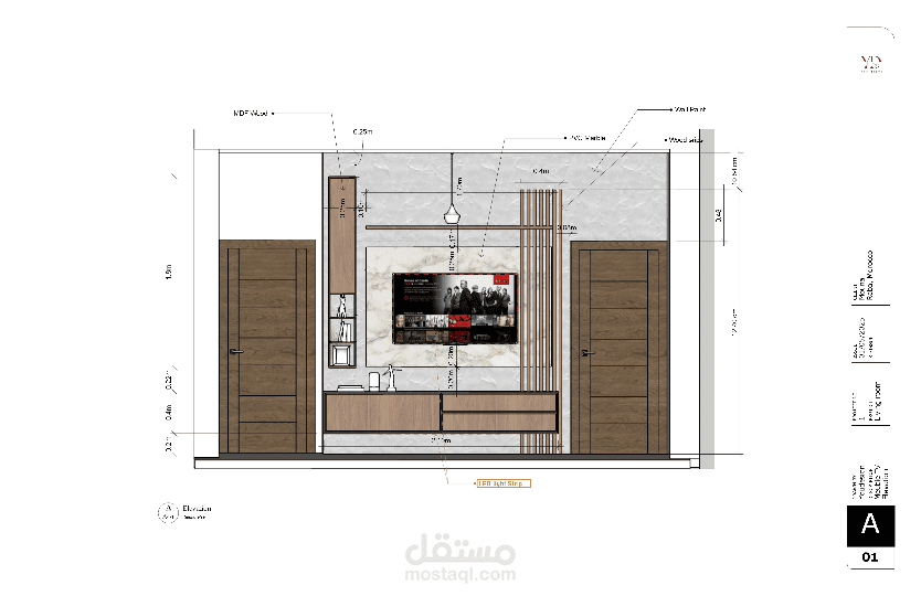 تصميم واجهة تلفزيون إبداعية وعصرية