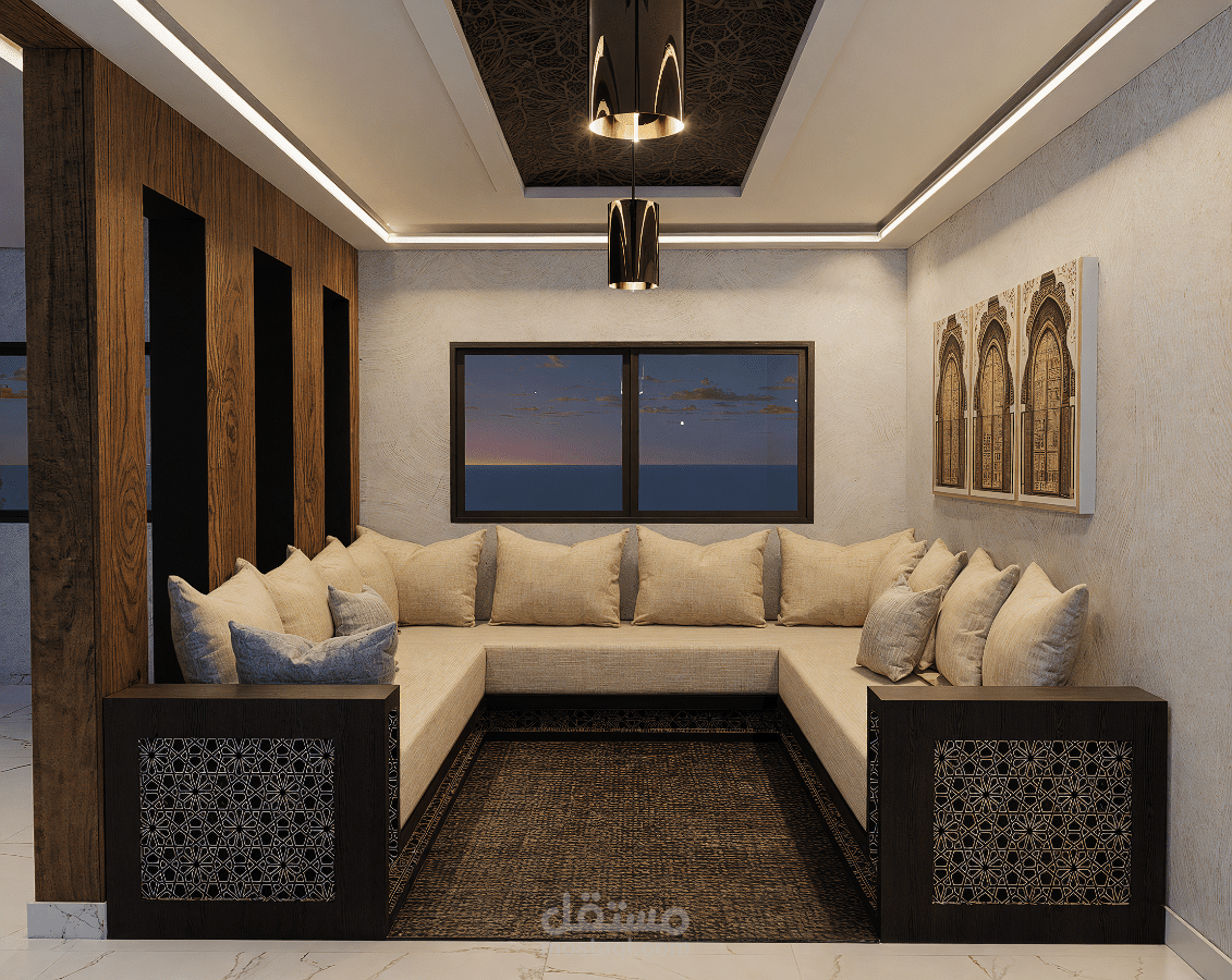 تصميم صالونات مغربية تقليدية بروح عصرية