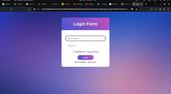 Login Form