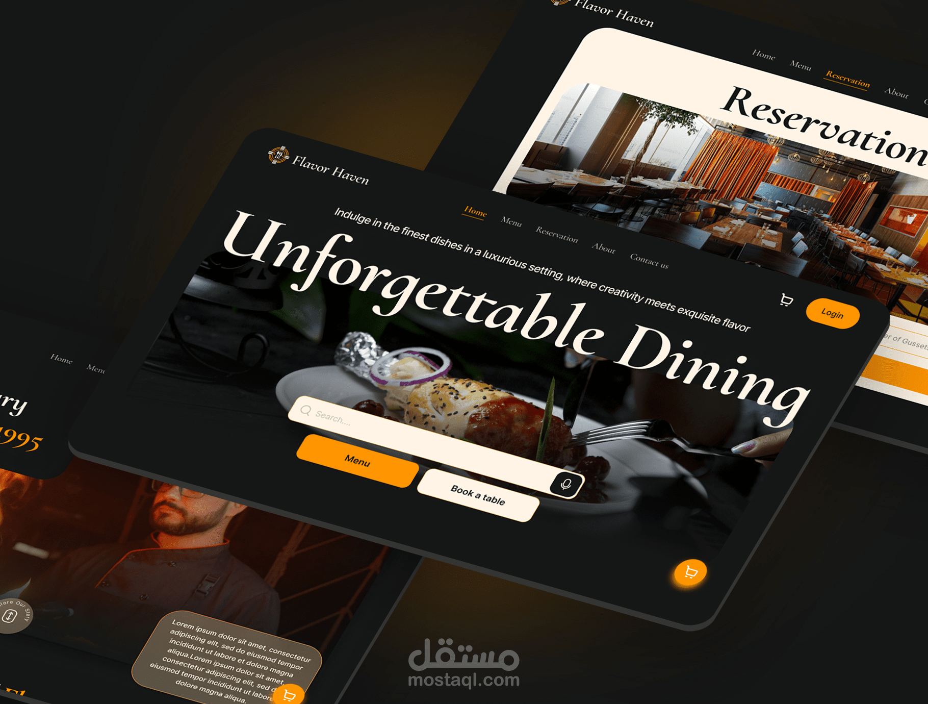 Restaurant Management System UX/UI Design