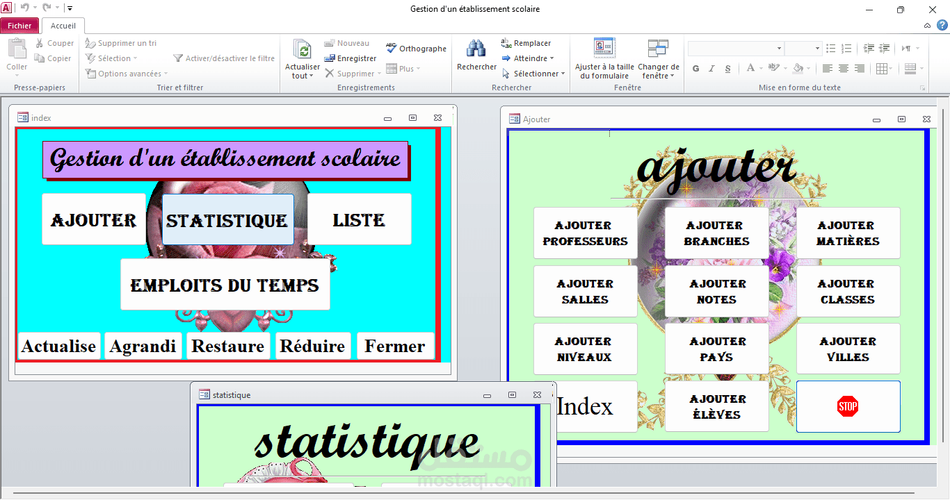 إعداد ملفات Office (Word, Excel, PowerPoint, Access)