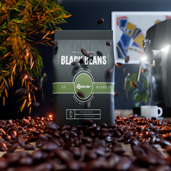 BLACK COFFEE BEANS