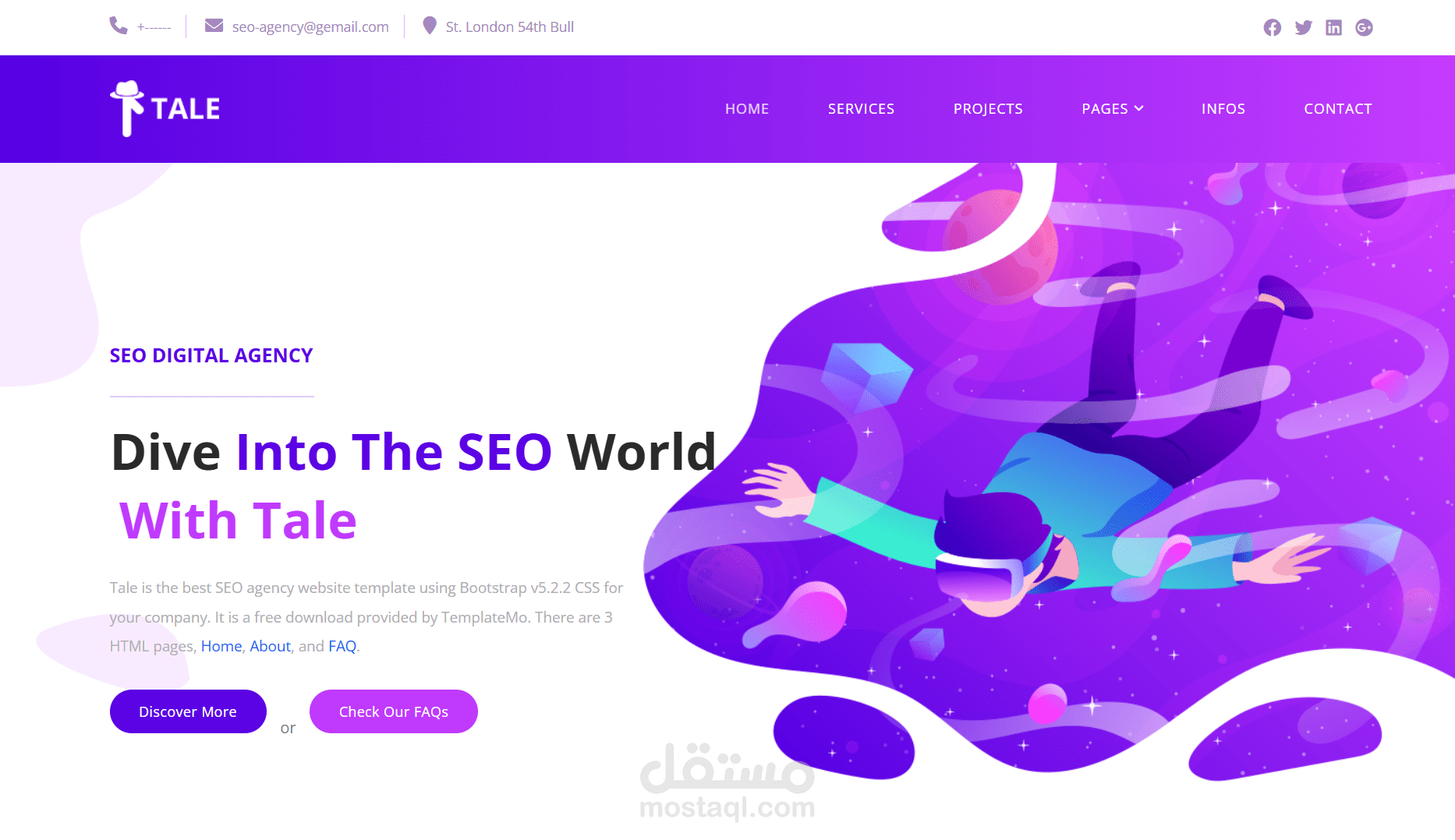 Tale SEO Agency website