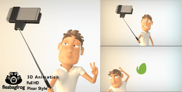 Selfie Logo Animation With Character
