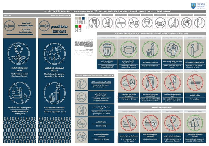 لافتات ارشادية وتوعوية