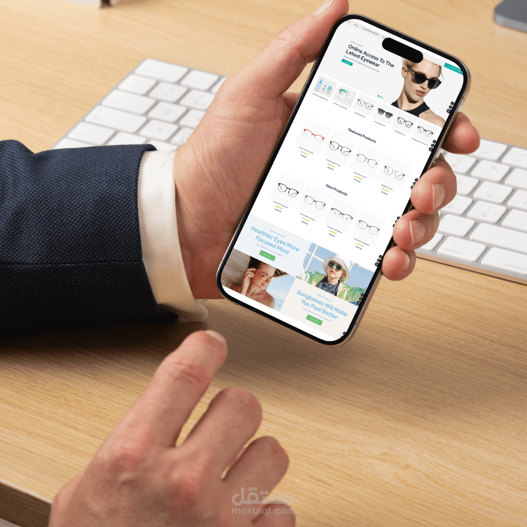 متجر الكتروني لبيع النظارات