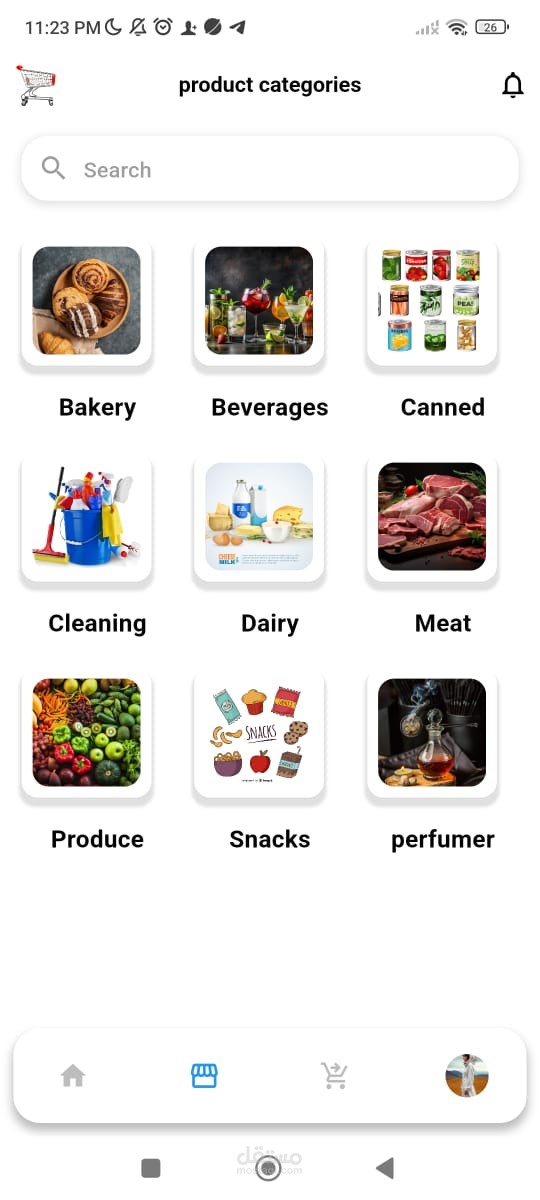 (client / owner)super market app