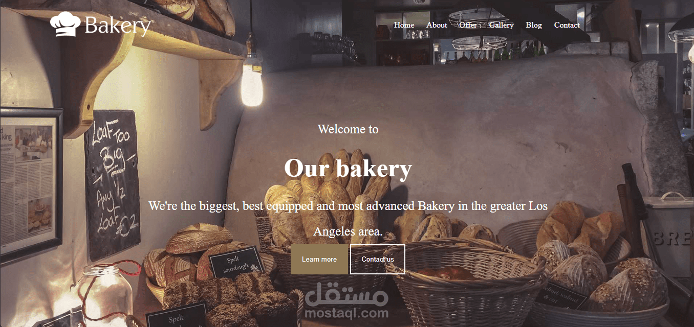 Bakery website