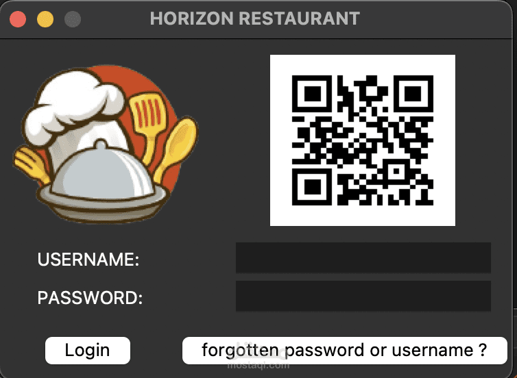 web app for restaurant