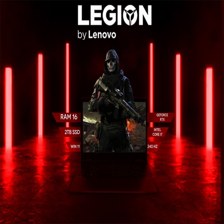 تصميم إعلان لـ Lenovo Legion: